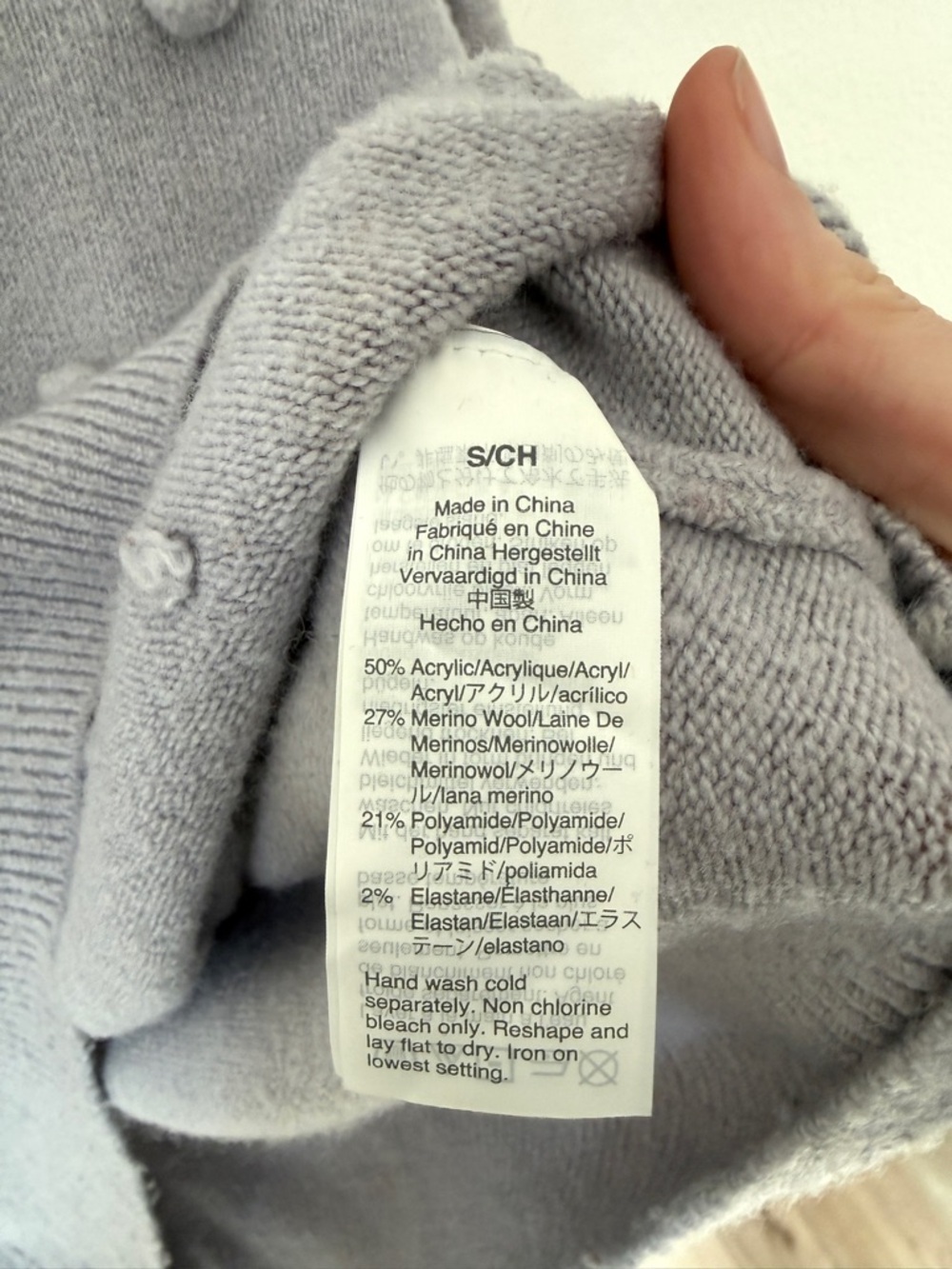 Madewell Brockton Wool-blend Bobble Sweater in lilac - Small - Picture 9 of 9